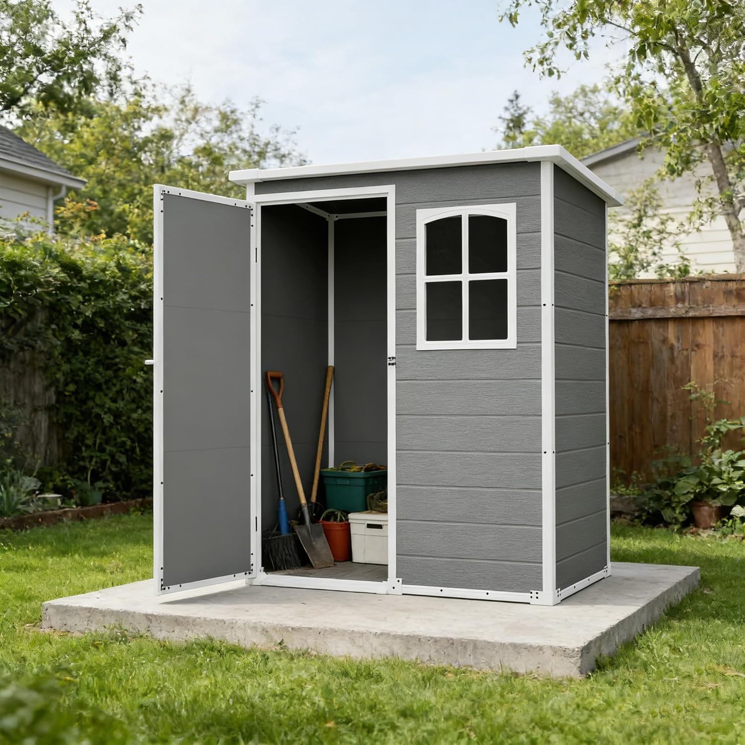 Gardening Tools - Resin Outdoor Storage Shed Kit Plastic