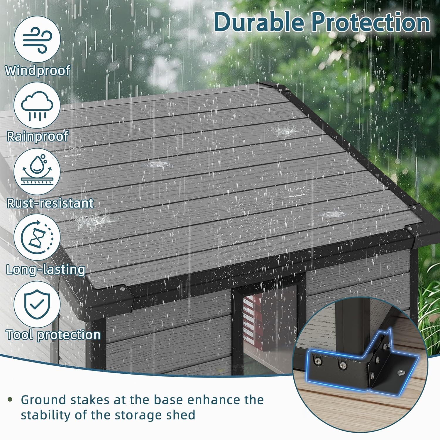6X4 FT Outdoor Shed, Plastic S - đánh giá và giá Gardening Tools