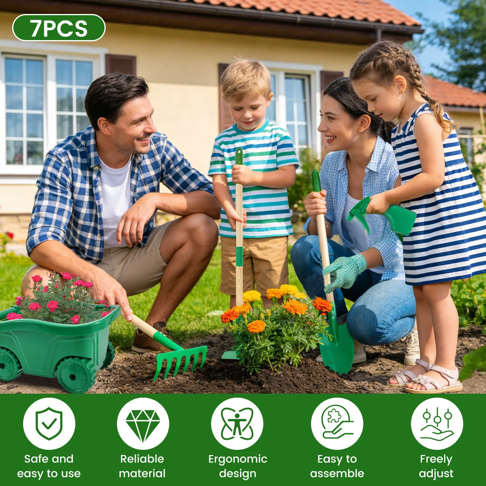 6/7Pcs Kids Gardening Tools Se - đánh giá và giá Gardening Tools Toddler