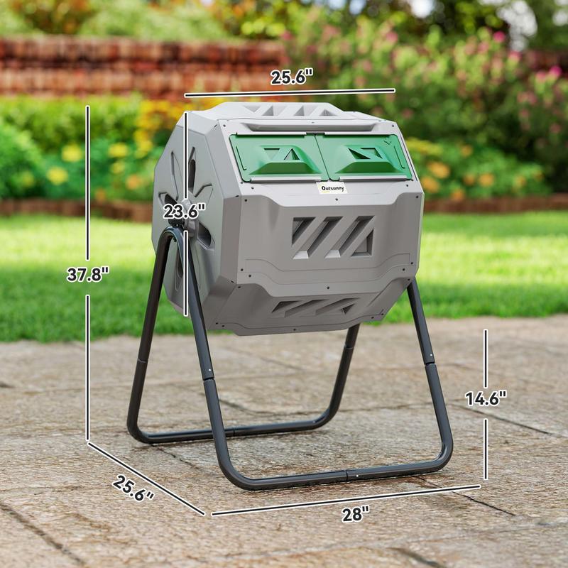 Outsunny Tumbling Compost Bin  - đánh giá và giá Compost Bin