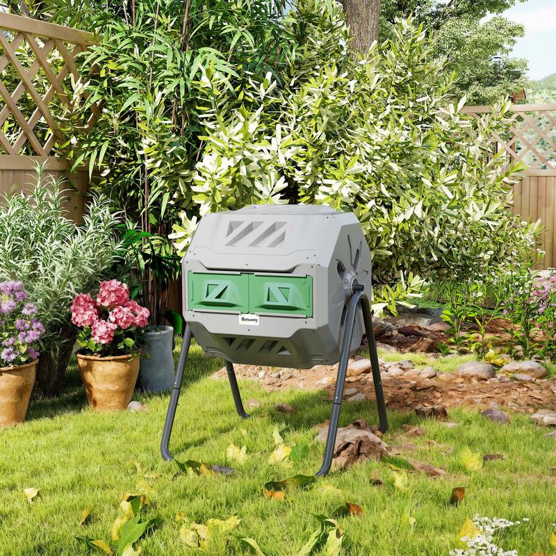 Outsunny Tumbling Compost Bin  - đánh giá và giá Compost Bin