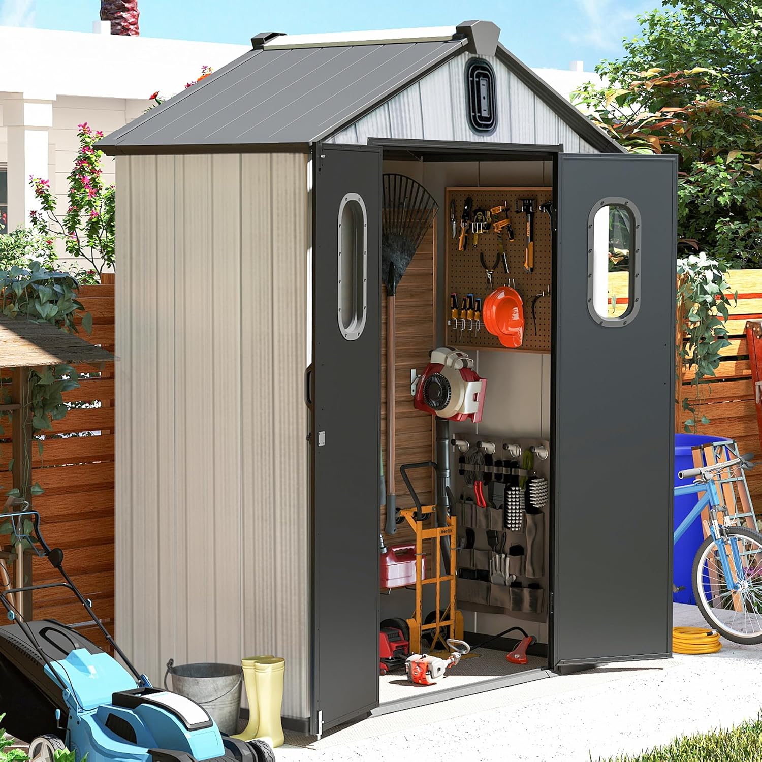 5x3 FT Resin Storage Shed All  - đánh giá và giá Gardening Tools