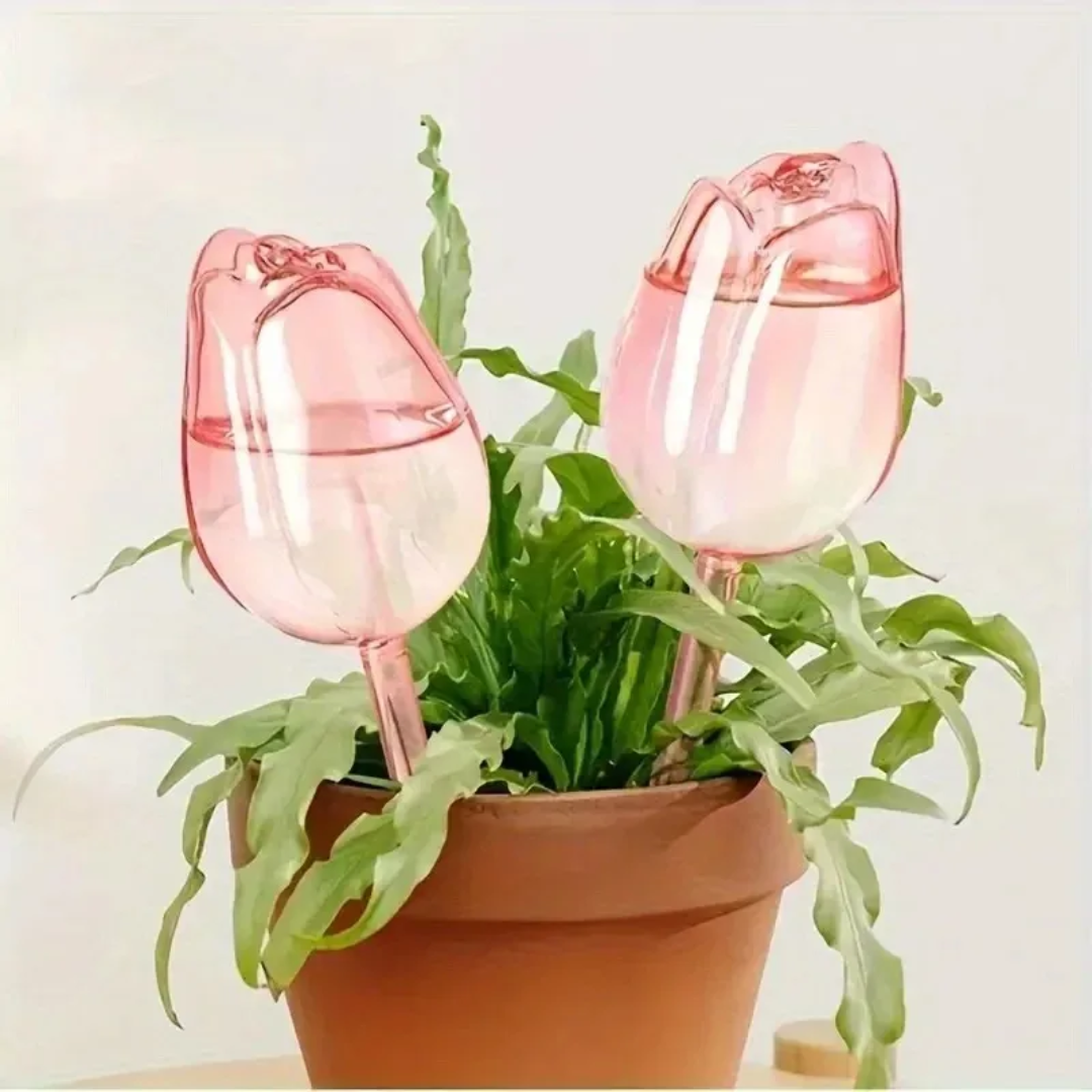 Pink Tulip Plant Watering Ball - đánh giá và giá Gardening Tools Pink