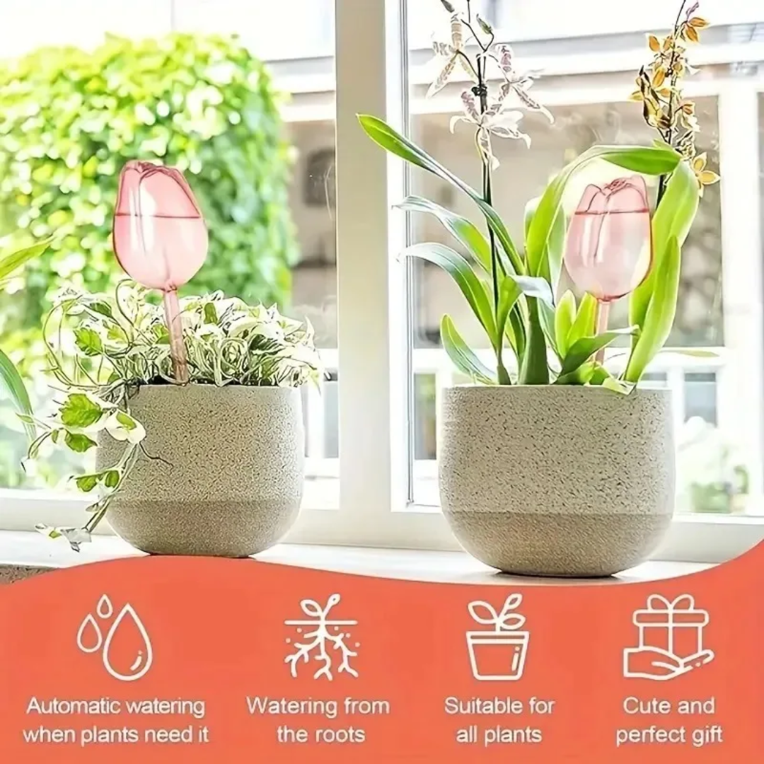 Pink Tulip Plant Watering Ball - đánh giá và giá Gardening Tools Pink
