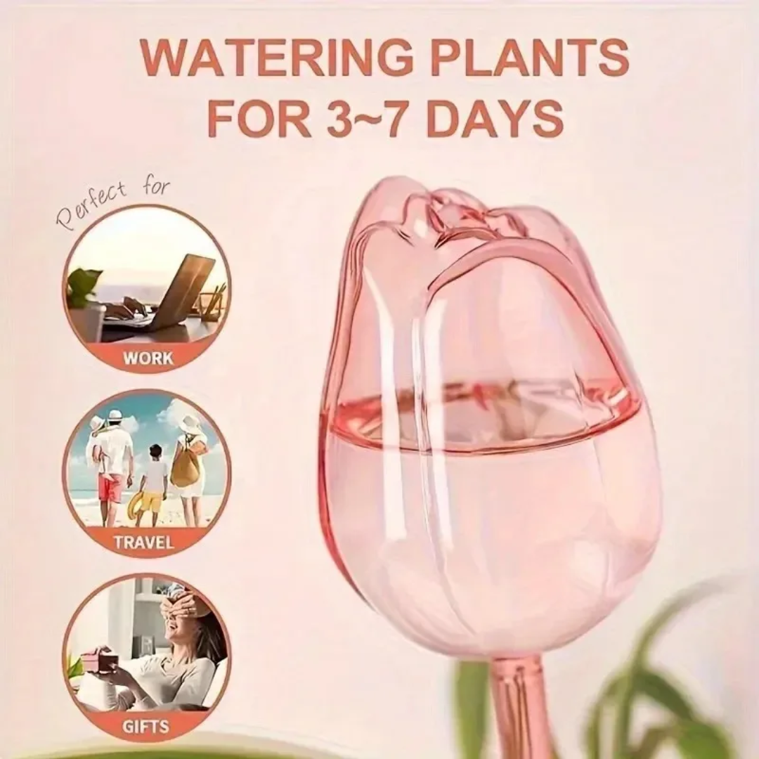 Pink Tulip Plant Watering Ball - đánh giá và giá Gardening Tools Pink