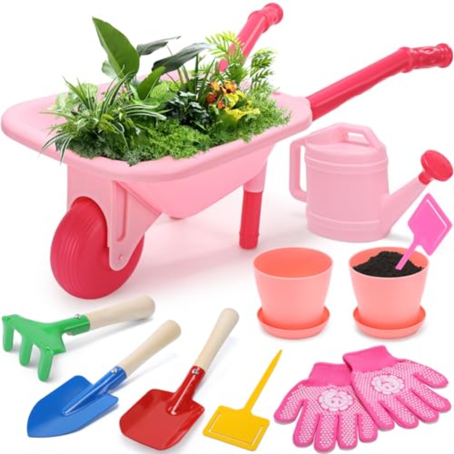 Gardening Tool Set Pink Wheelb - đánh giá và giá Gardening Tools Pink