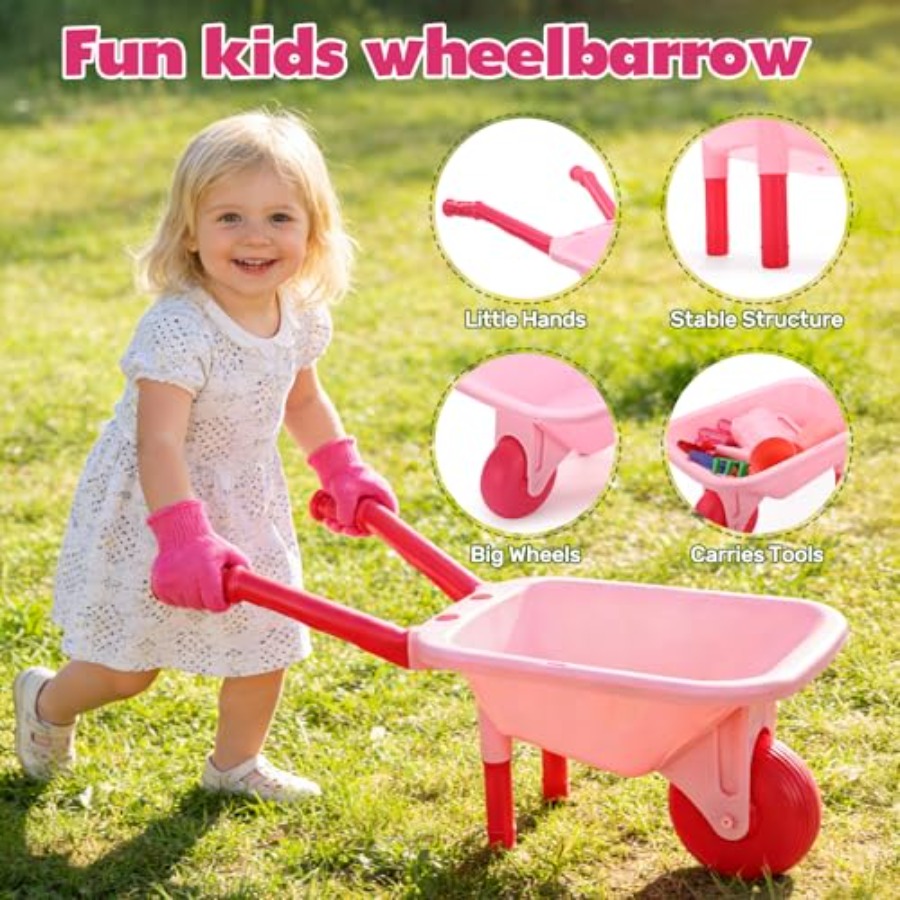 Gardening Tool Set Pink Wheelb - đánh giá và giá Gardening Tools Pink