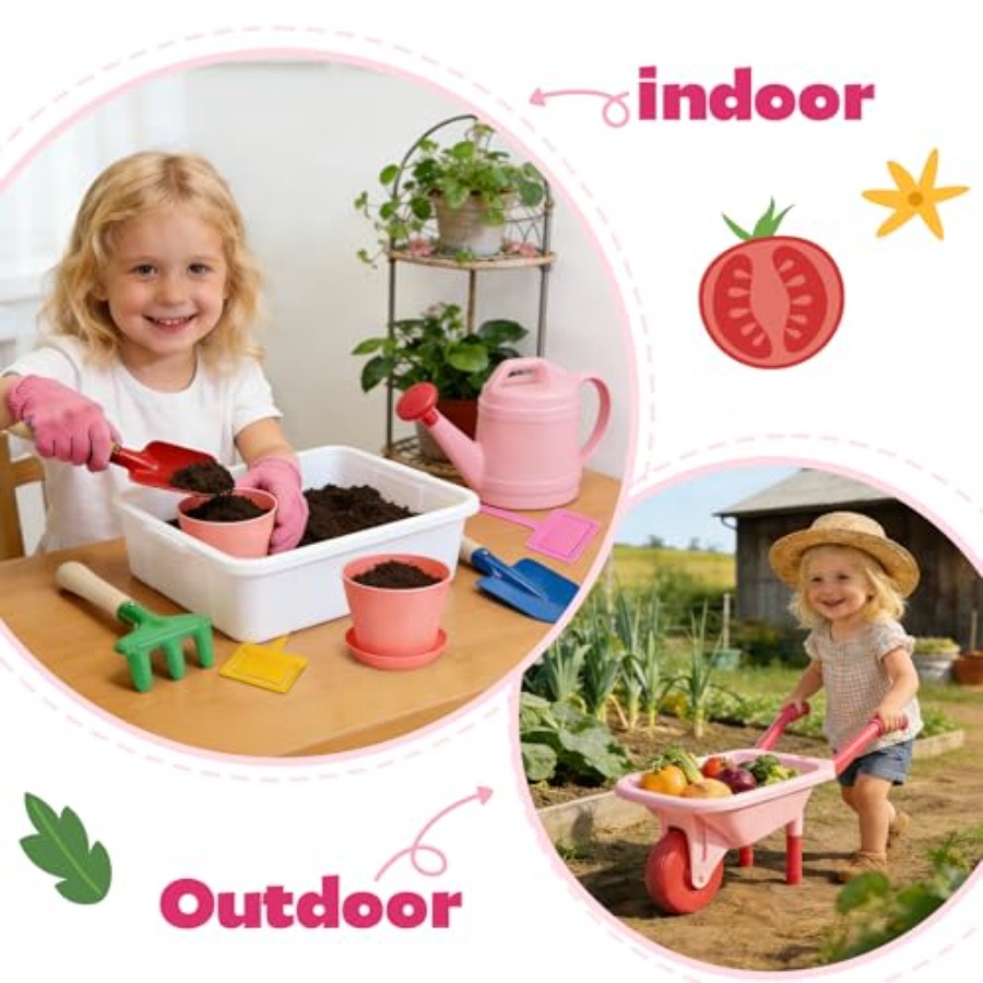 Gardening Tool Set Pink Wheelb - đánh giá và giá Gardening Tools Pink
