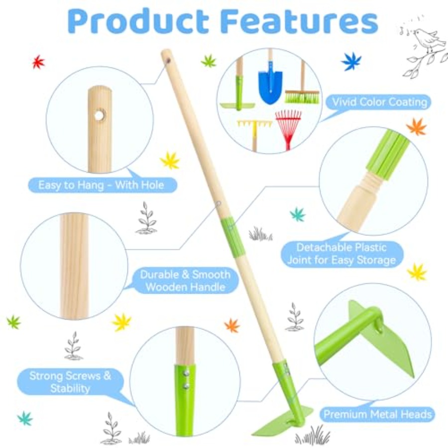 Garden Tool Set: Safe Toddler  - đánh giá và giá Gardening Tools Toddler