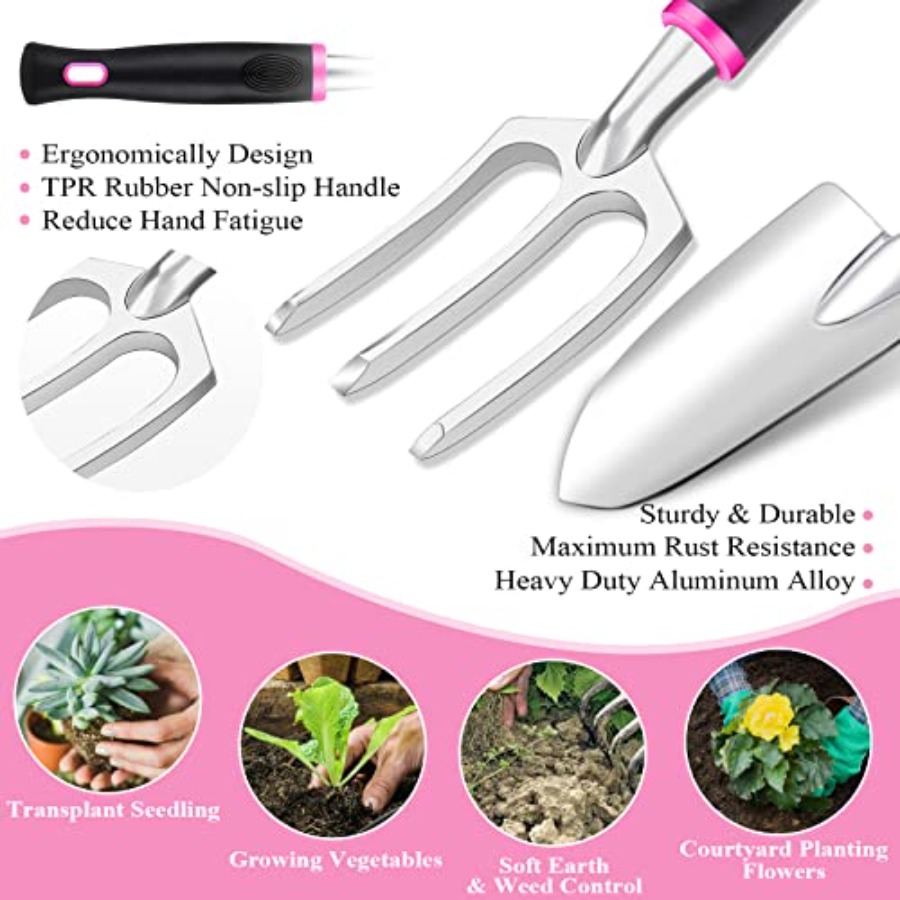 Pink Garden Tool Set for Women - đánh giá và giá Gardening Tools Pink