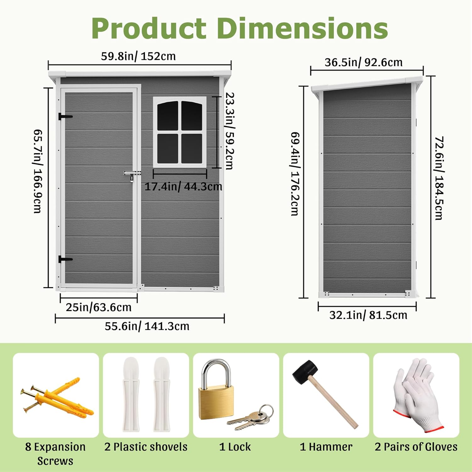 Resin Outdoor Storage Shed Kit - đánh giá và giá Gardening Tools