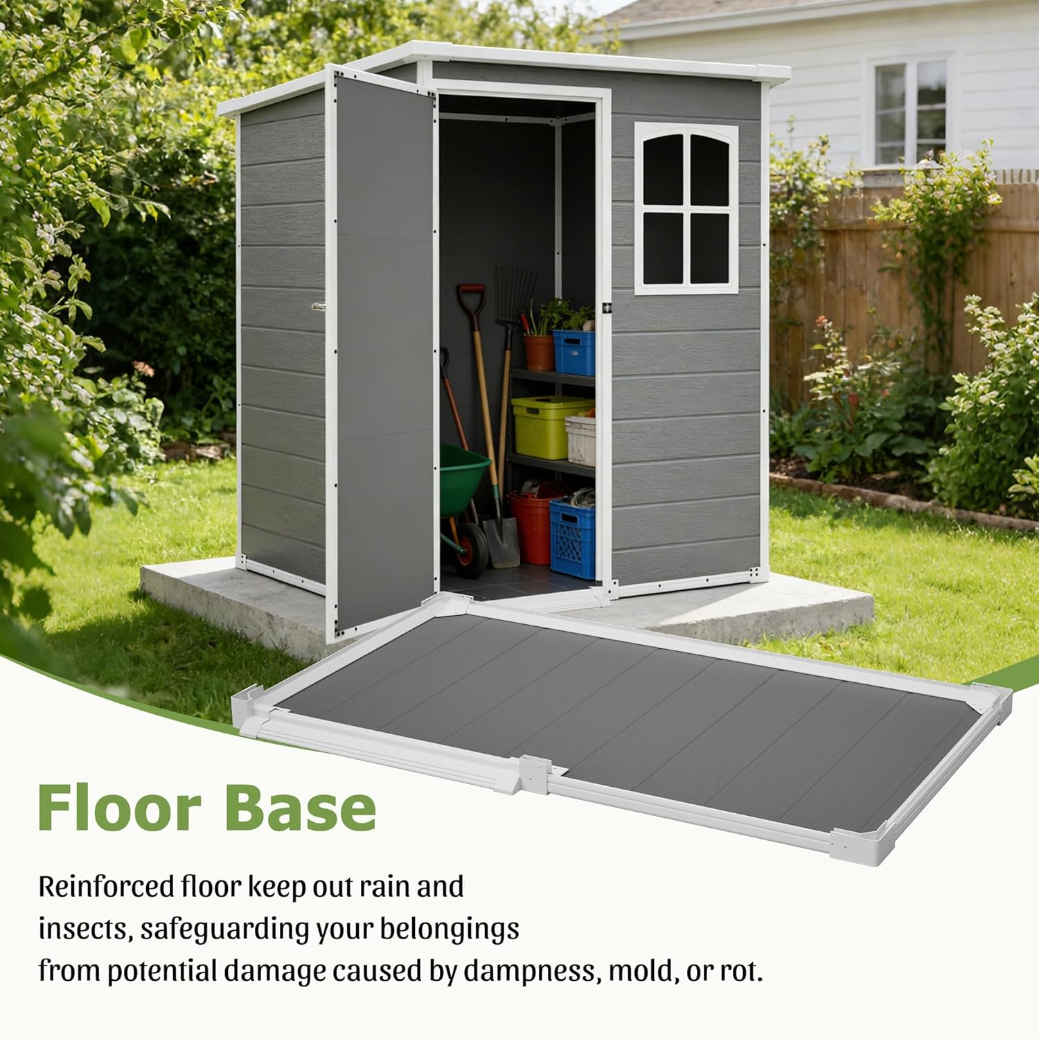 Resin Outdoor Storage Shed Kit - đánh giá và giá Gardening Tools
