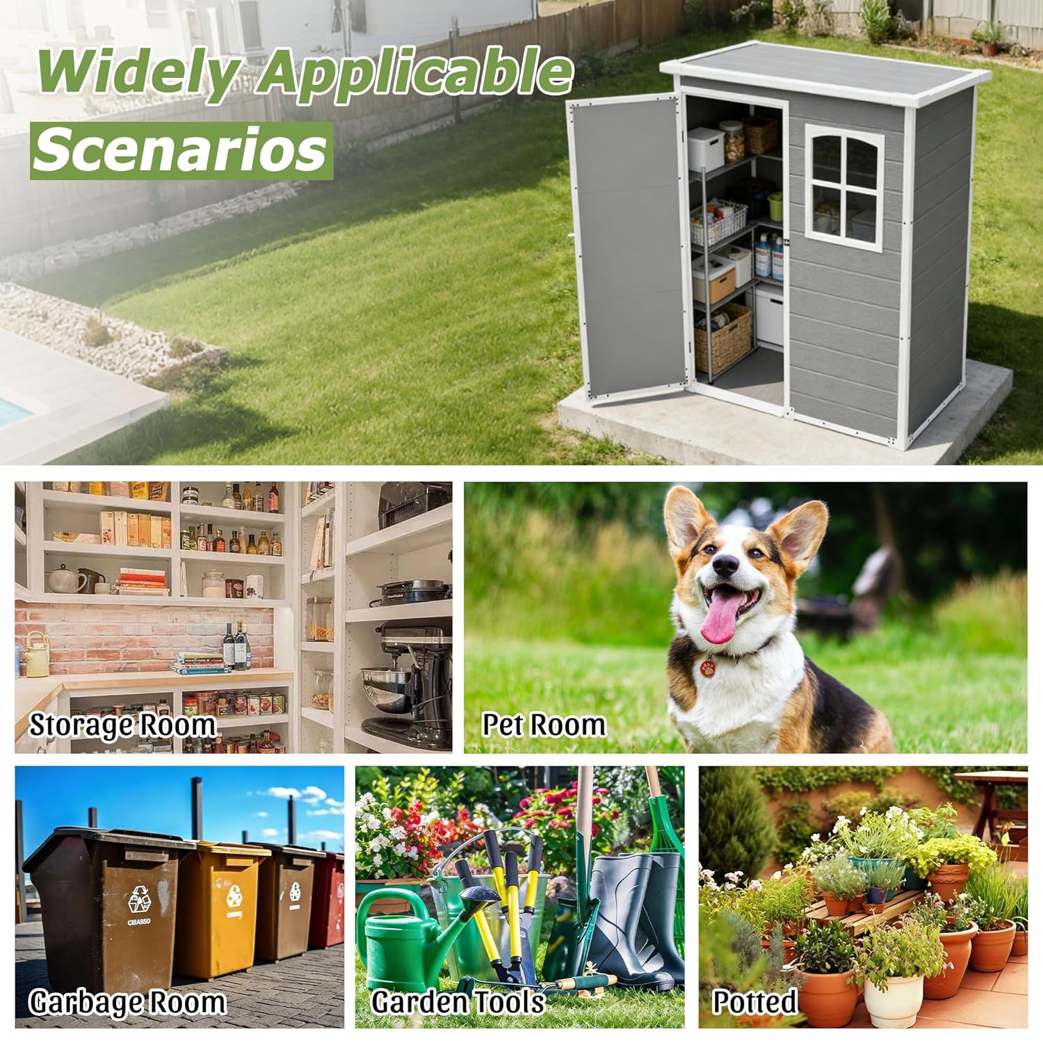 Resin Outdoor Storage Shed Kit - đánh giá và giá Gardening Tools