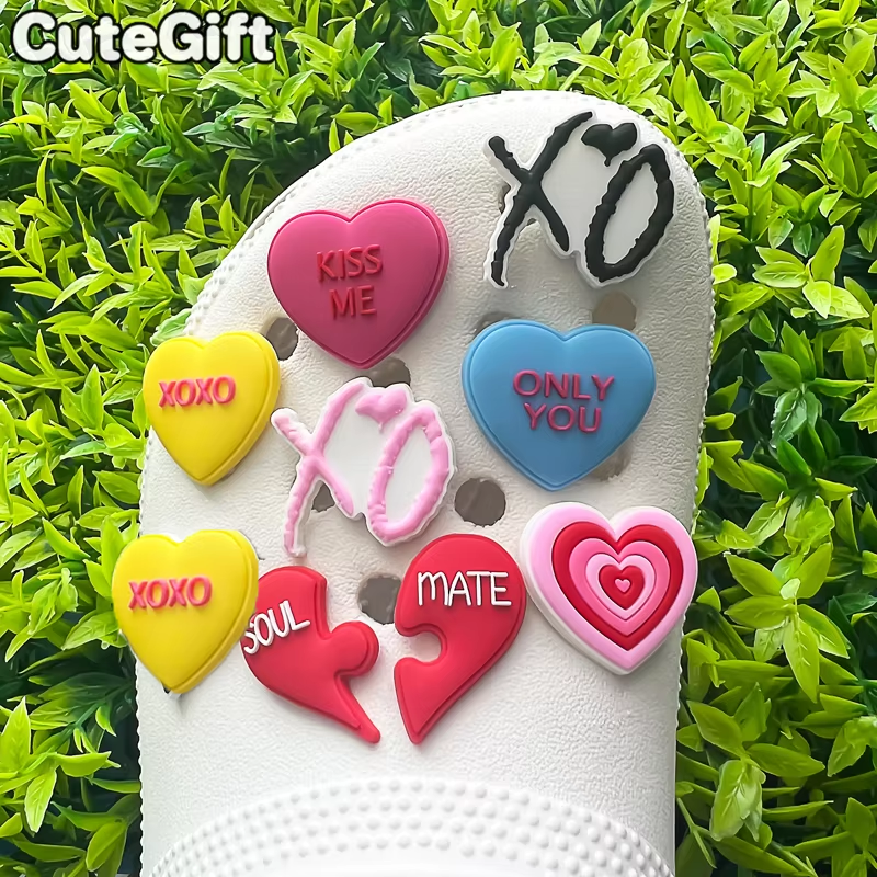 1pcs Heart Shoe Charms Rainbow - đánh giá và giá Gardening Tools Pink