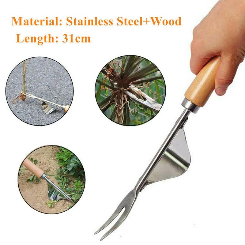 Steel Root Extractor Wooden Ha - đánh giá và giá Gardening Tools To Remove Grass