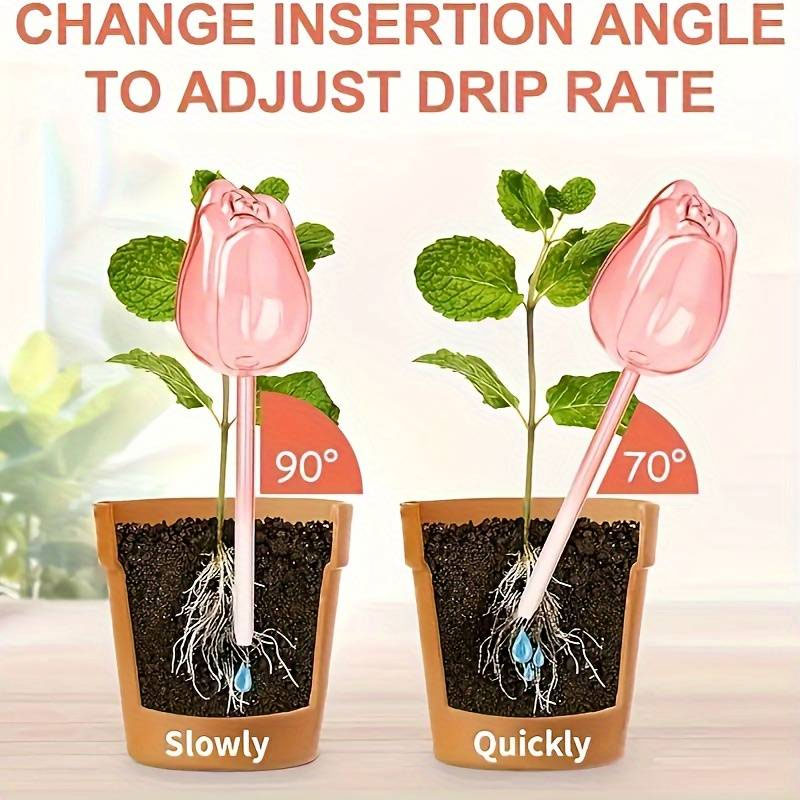 3 Pink Tulip Irrigation Balls  - đánh giá và giá Gardening Tools Pink