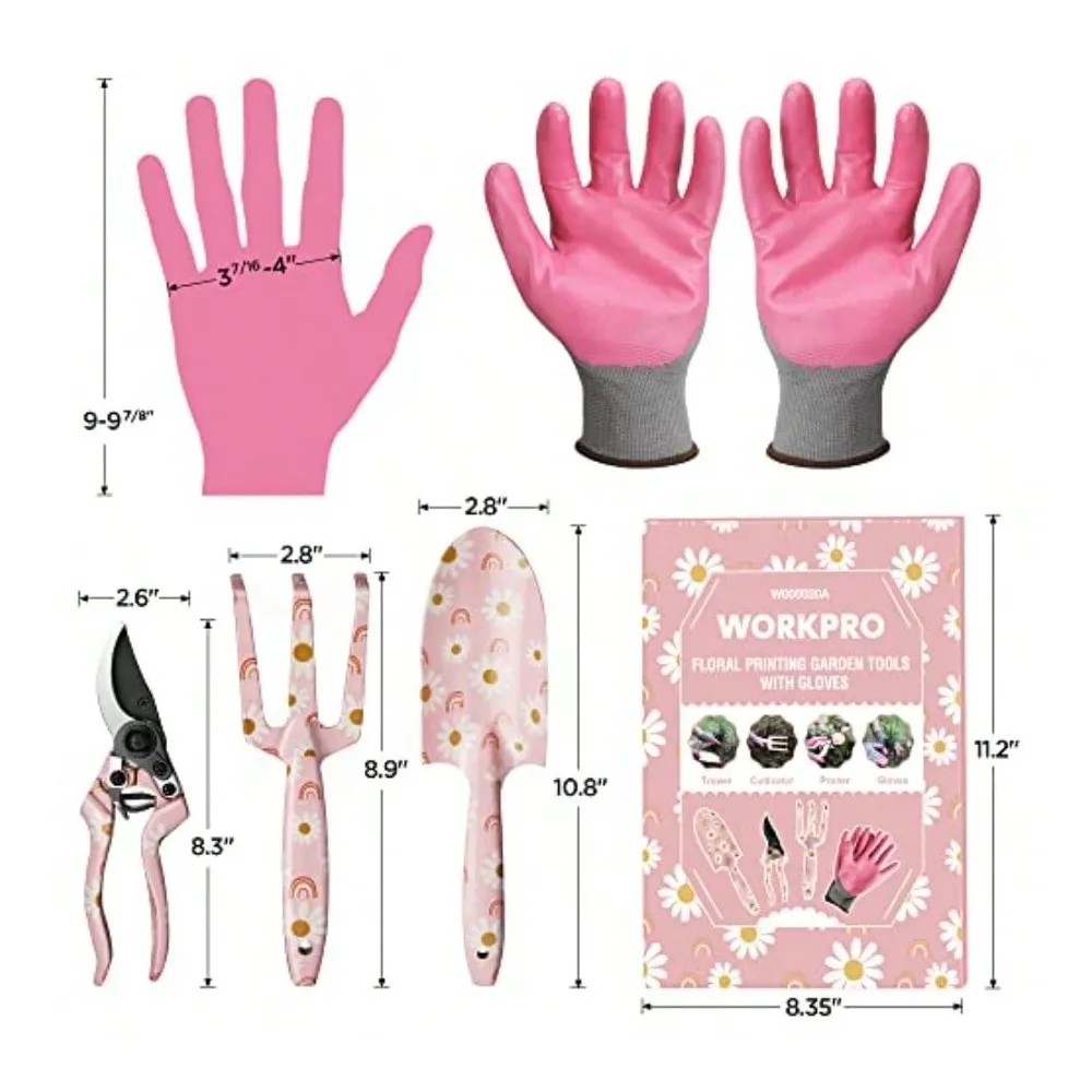 Aluminum Garden Tool Set 4PCS  - đánh giá và giá Gardening Tools Pink