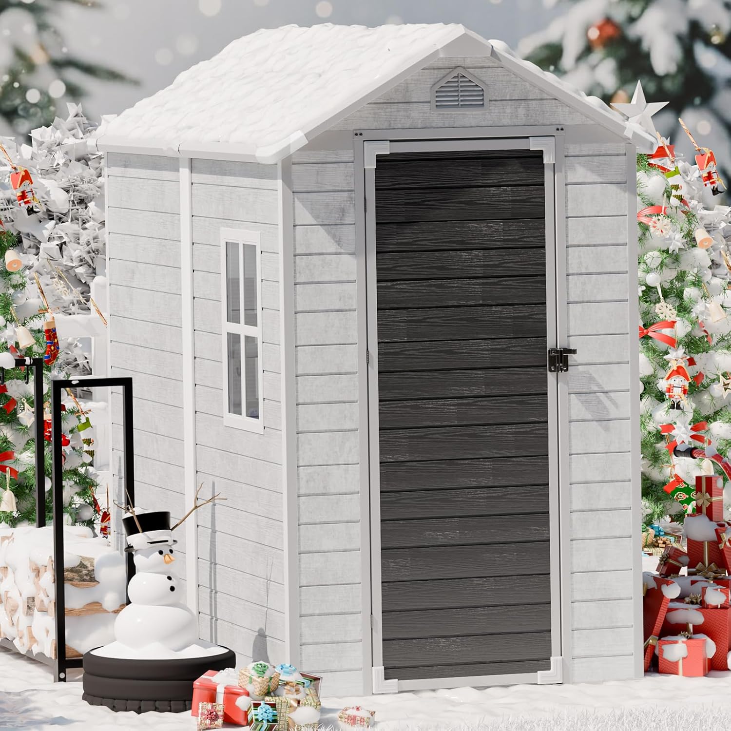 4x6 FT Plastic Storage Shed Wa - đánh giá và giá Gardening Tools