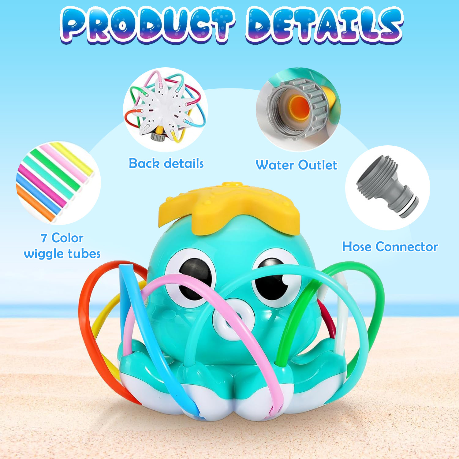 Octopus Sprinkler Water Spray  - đánh giá và giá Gardening Tools Toddler