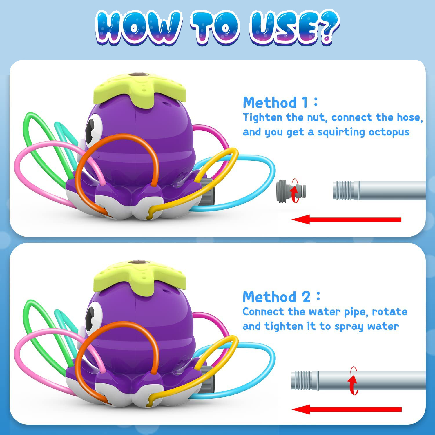 Octopus Sprinkler Water Spray  - đánh giá và giá Gardening Tools Toddler