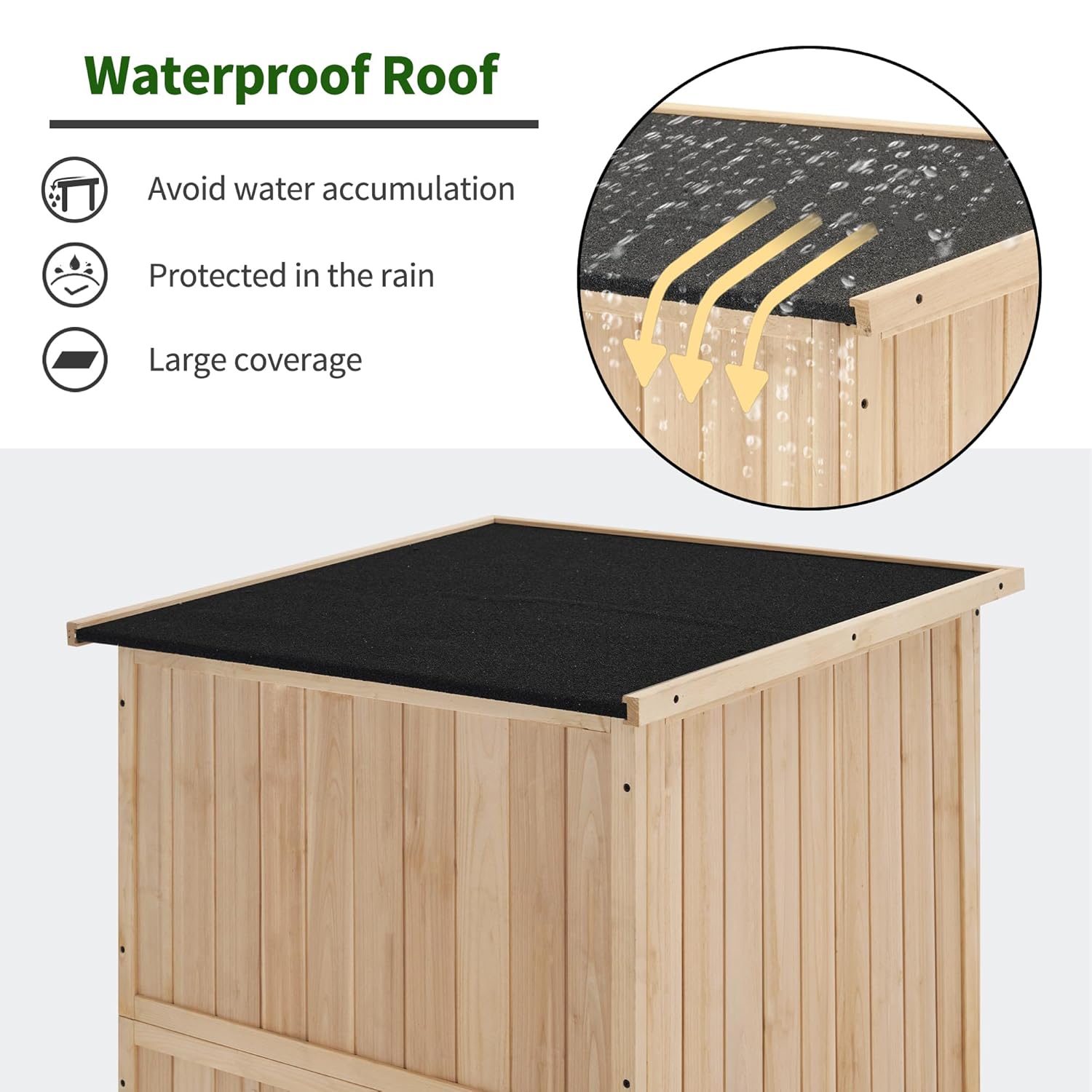 30in Deep Wood Outdoor Storage - đánh giá và giá Gardening Tools