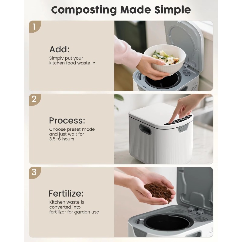 【2026】2.5L Odor-Free Indoor Co - đánh giá và giá Compost Bin