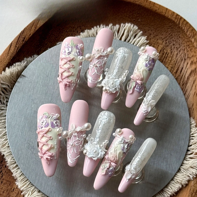 Nail Art Wearing Nail Three-di - đánh giá và giá Gardening Tools Pink