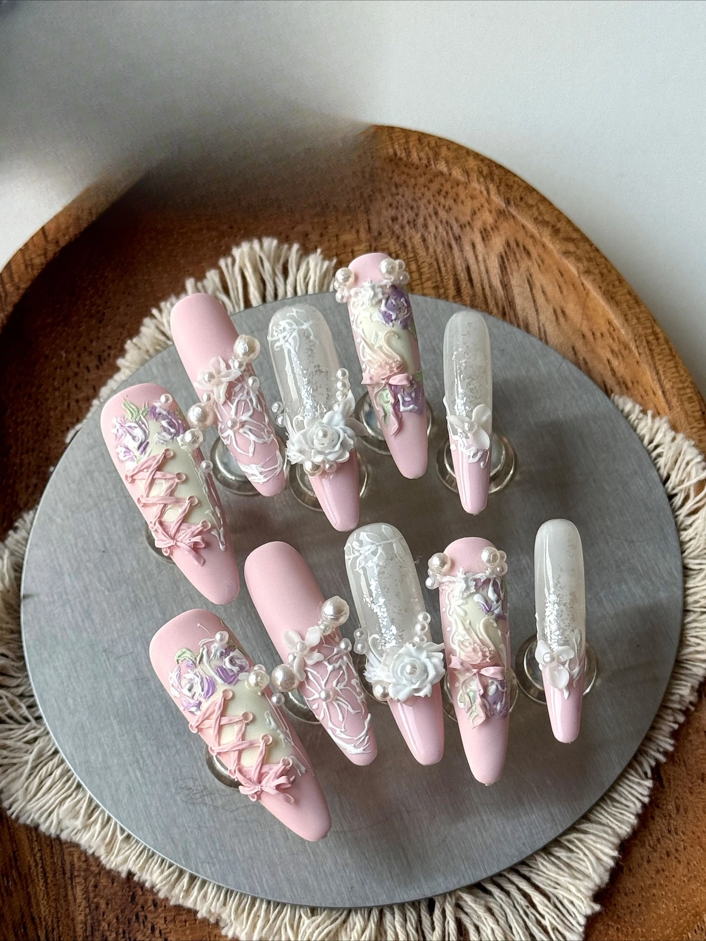 Nail Art Wearing Nail Three-di - đánh giá và giá Gardening Tools Pink