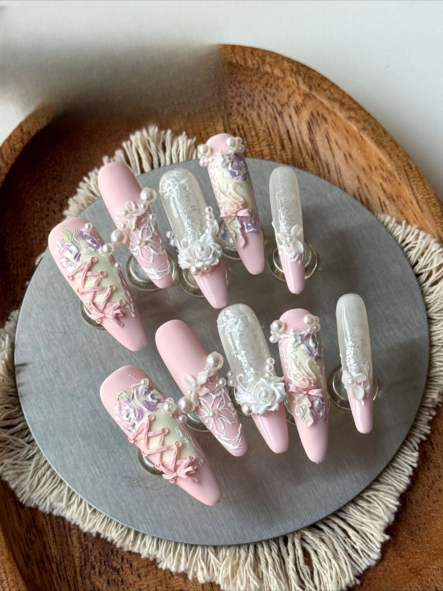 Nail Art Wearing Nail Three-di - đánh giá và giá Gardening Tools Pink