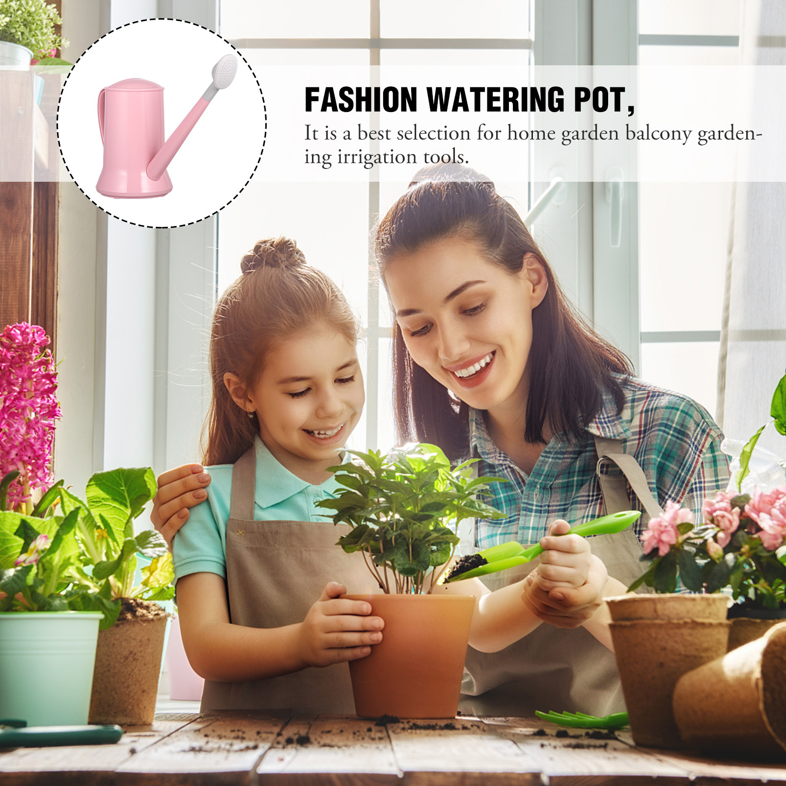Thicken Plastic Watering Pot P - đánh giá và giá Gardening Tools Pink