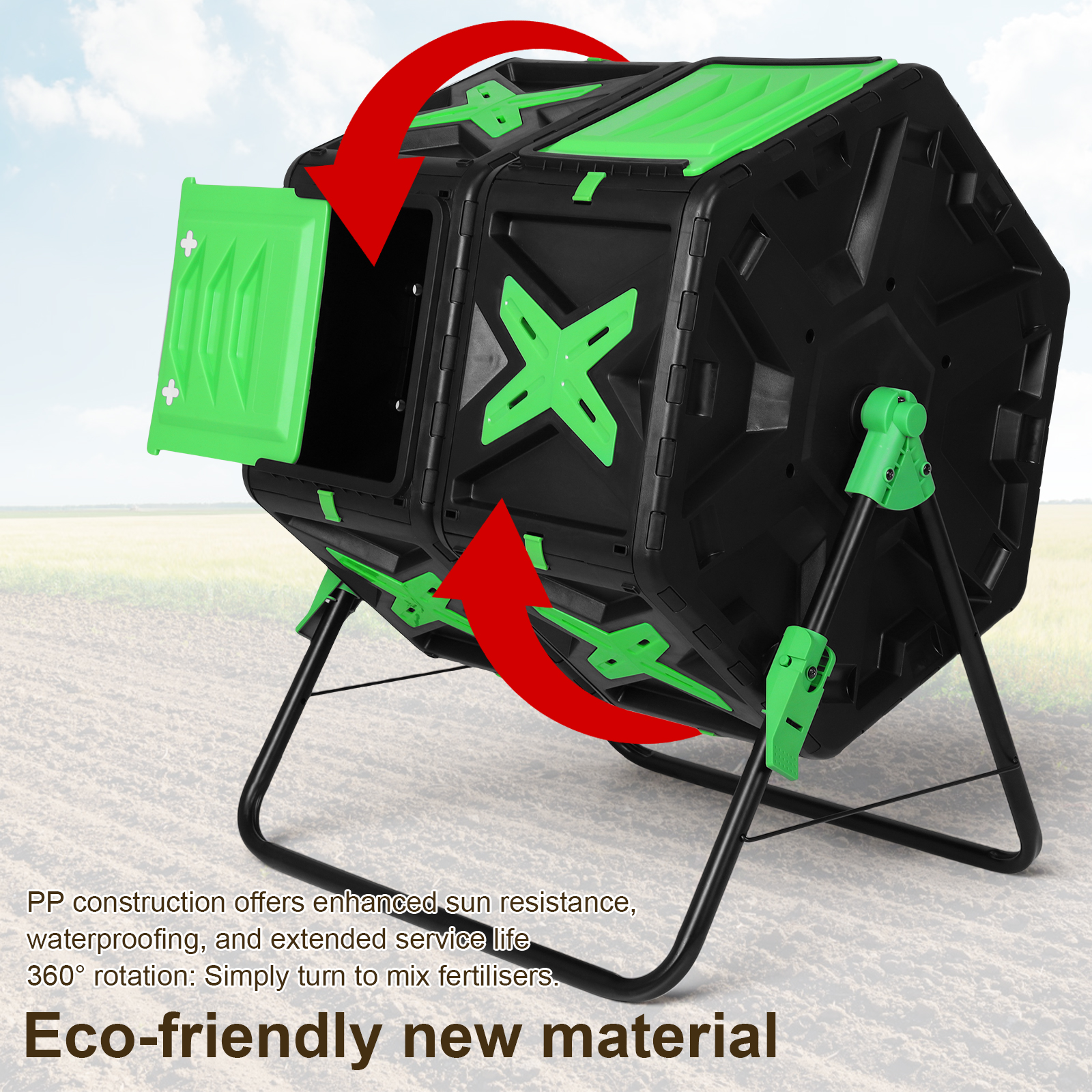 140L Dual Chamber Compost Bin  - đánh giá và giá Compost Bin