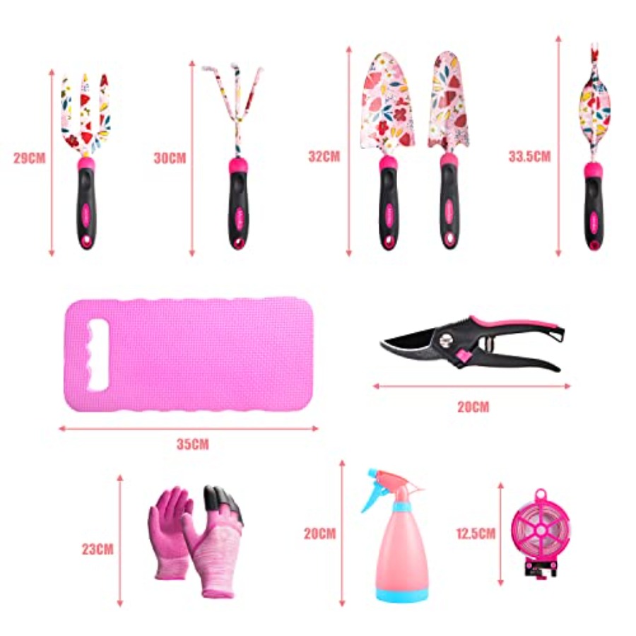 20-Piece Gardening Tool Set fo - đánh giá và giá Gardening Tools Pink