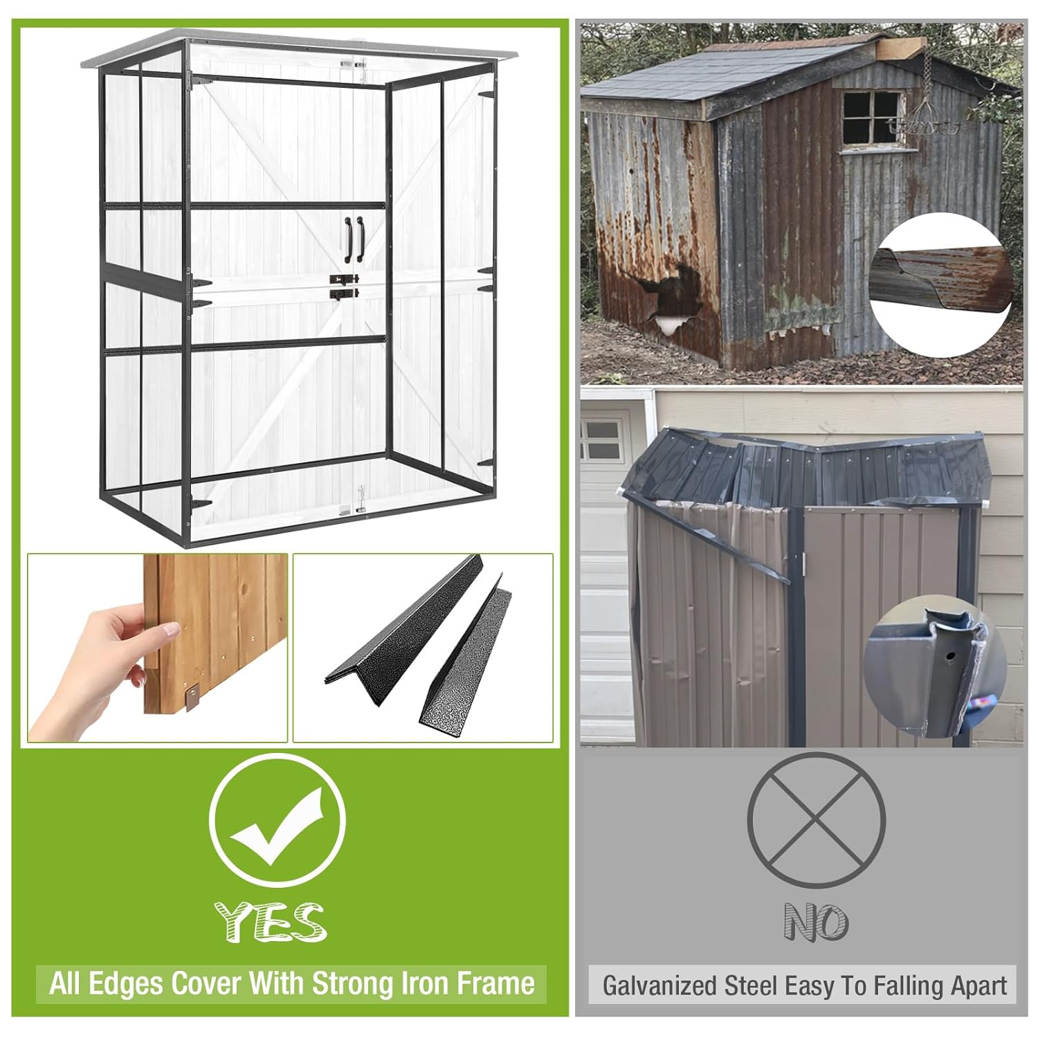 Outdoor Cabinet Storage Shed w - đánh giá và giá Gardening Tools