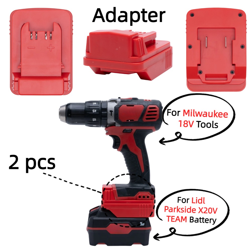 2 Pcs Battery Adapter for Lidl - đánh giá và giá Gardening Tools Lidl