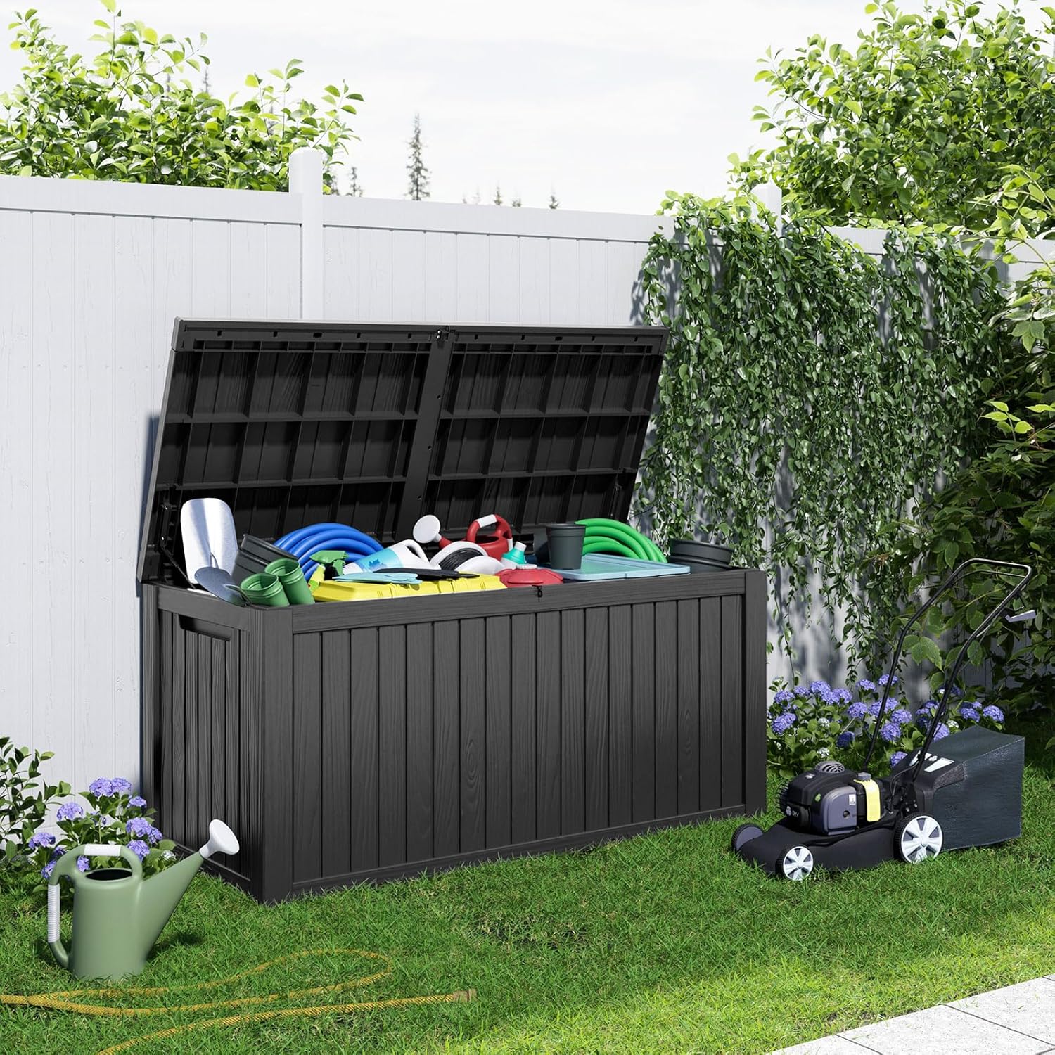 180Gal Lockable Resin Deck Box - đánh giá và giá Gardening Tools